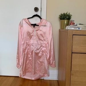 forever 21 pink holographic dress